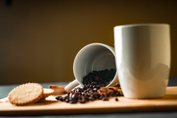 Una taza de café por la tarde