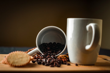 Una taza de café por la tarde
