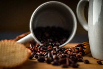 Una taza de café por la tarde