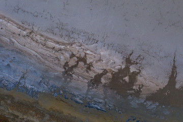 A fragment of the coast of saline estuary in Ukraine