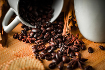 Una taza de café por la tarde