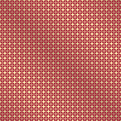 Luxury traditional Japanese Shippou geometric pattern - gold and red