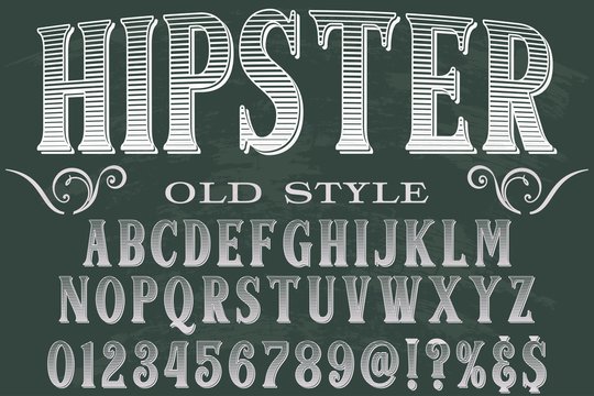 font typeface vector design hipster