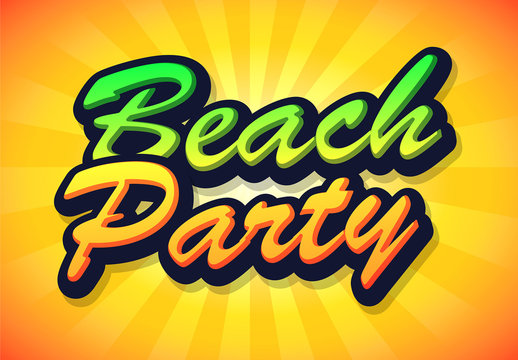 Brush Colorful Text Effect