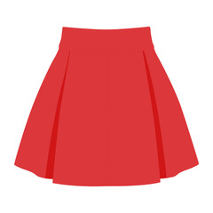 skirt vector pink realistic vector illustration isolated