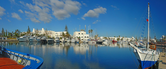 Marina w tunezyjskim mieście Kantaoui