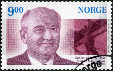 NORWAY - 1990: shows Mikhail Sergeyevich Gorbachev ( born 1931), President of the Soviet Union...