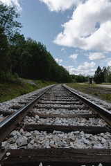 Fototapeta premium Railroad in Sweden 