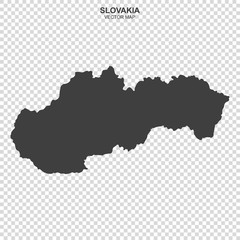 map of Slovakia isolated on transparent background