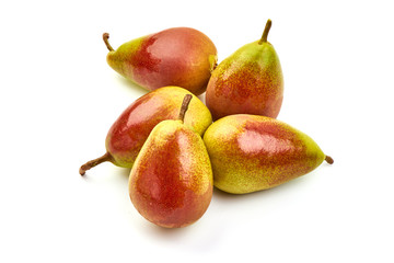 Juicy Sweet Doret pears, isolated on white background