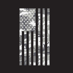 American Flag Urban Digicam Camo Military Camouflage Silhouette USA United States Patriotic