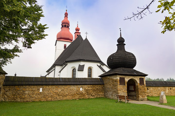 Fototapeta na wymiar Church of St. Ladislaus. Village Liptovske Matiasovce. Slovakia