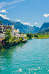 Fototapeta premium The River Oldeelva. Olden. Norway