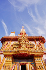 The Wat Chalong Buddhist temple in Chalong, Phuket, Thailand