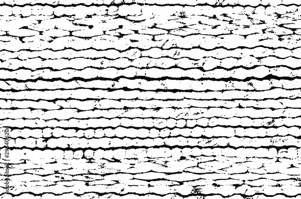 Aufkleber Slim lines texture. Parallel and intersecting lines abstract pattern. Abstract textured effect. Black isolated on white background. Vector illustration. EPS10.