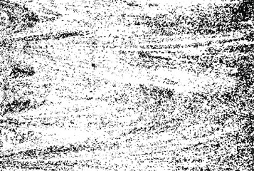 Small uneven spots and particles of debris. Abstract vector texture.  Distressed uneven background. Grunge texture overlay with fine grains isolated on white background. Vector illustration. EPS10.