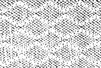 Small uneven spots and particles of debris. Abstract vector texture.  Distressed uneven background. Grunge texture overlay with fine grains isolated on white background. Vector illustration. EPS10.