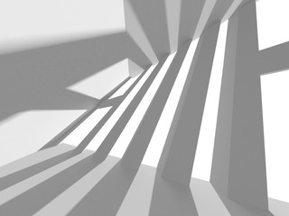 Futuristic White Architecture Design Background