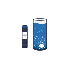 Lovely isolated icon of cold and flu season