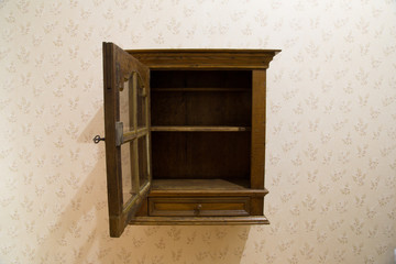 Antique display case from the middle of the 18th century, built in Germany