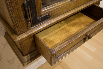 Antique display case from the middle of the 18th century, built in Germany