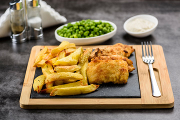 Fish and chips - food from British pubs