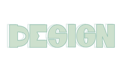 design lettering vector illustration isolated