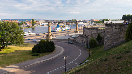 Stettin, Blick von der Hakenterrasse auf die Oder © thosti57