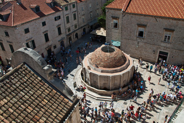 Dubrovnik Croatia: Big Onofrio's fountain: Close to the Pile Gate stands the Big Onofrio's Fountain...
