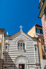 Fototapeta na wymiar Church in Monterosso al mare in Italy, the cinque terre