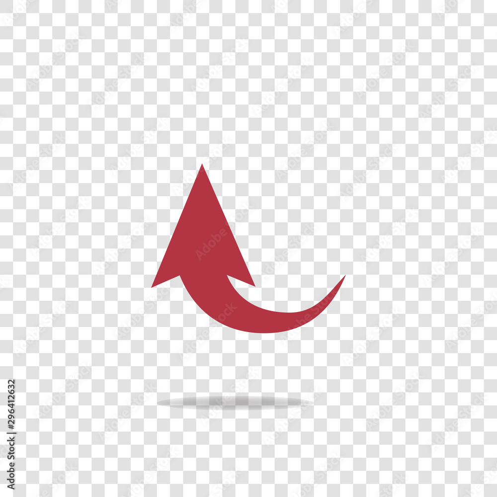 Poster arrow pointing down. arrow vector icon on transparent background.
