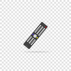 Vector illustration of a remote control. remote triggering device icon on transparent background. Layers grouped for easy editing illustration. For your design