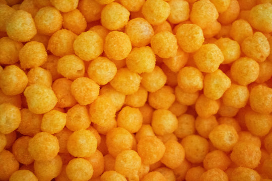 Cheese balls snack stock photo. Image of food, background - 113249498