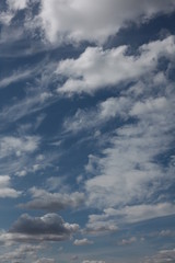 Clouds of the upper and middle tiers.