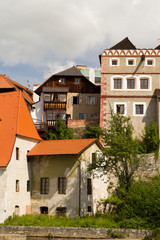 Fototapeta na wymiar Historic centre of Cesky Krumlov, Czech republic