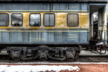 old train car rusted 