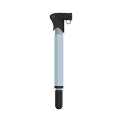 Bike tire pump icon. Flat illustration of bike tire pump vector icon for web design