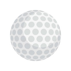 Golf ball icon. Flat illustration of golf ball vector icon for web design