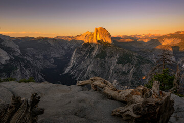 Naklejka premium Half Dome Sunset