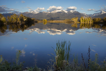 Calm pond near St. Ignatius, Montana