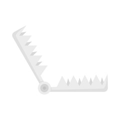 Metal trap icon. Flat illustration of metal trap vector icon for web design