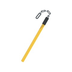 Fiberglass stick icon. Flat illustration of fiberglass stick vector icon for web design