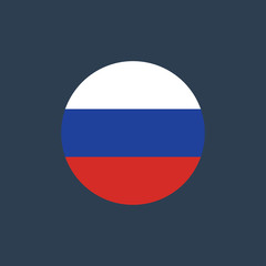 vector illustration of Russia flag sign symbol