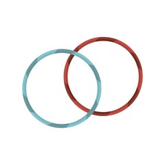 Rhythmic gymnastics hoop icon. Flat illustration of rhythmic gymnastics hoop vector icon for web design