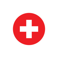 Fototapeta premium vector illustration of Switzerland flag