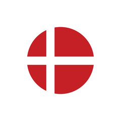 Obraz premium vector illustration of Denmark flag