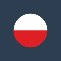 vector illustration of Poland flag