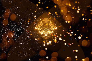 Abstract festive bokeh background.