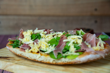 pizza de jamon y queso