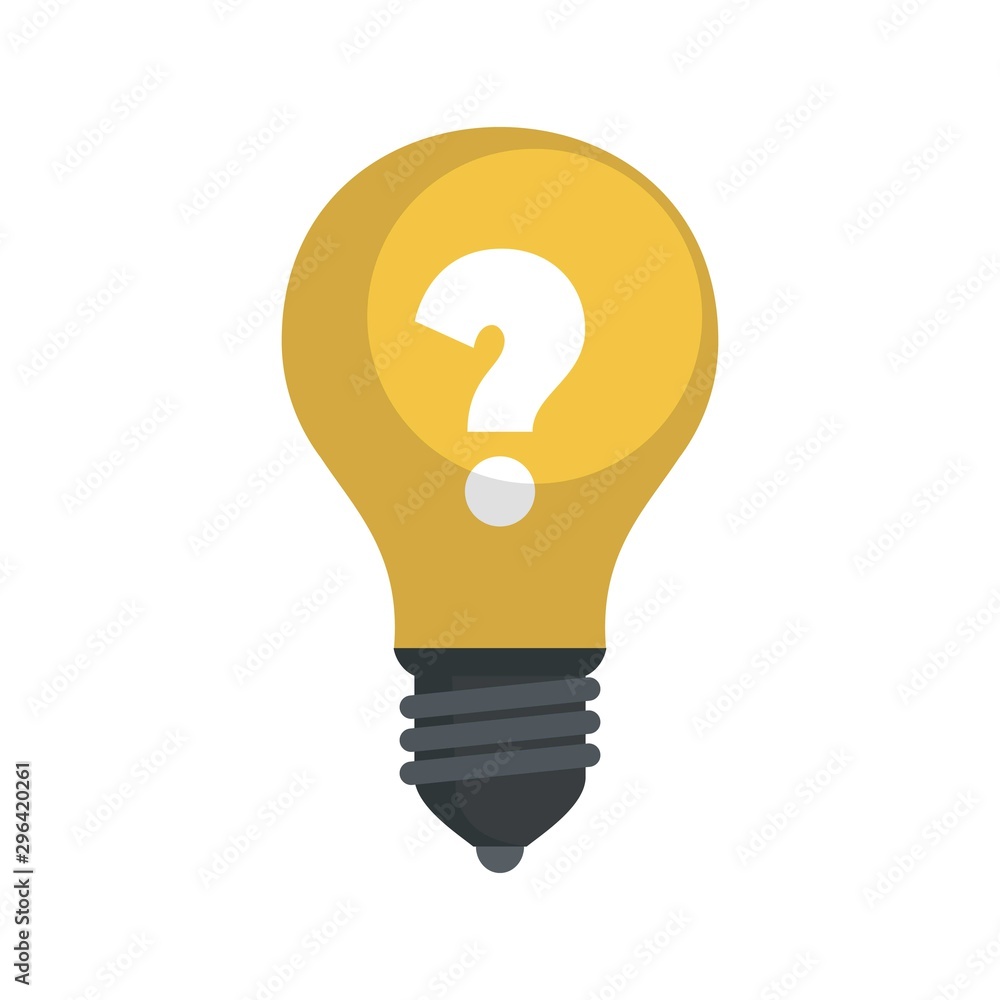 Poster bulb idea icon. flat illustration of bulb idea vector icon for web design